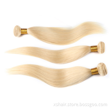 Free sample mink brazilian bone straight cuticle aligned human hair bundles with closure raw 613 virgin human hair bundles